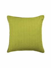 Voyage Citrus Green 50 x 50cm Rainfall Textured Pleated Cushion - Image 3 of 4