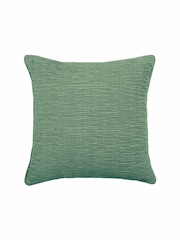 Voyage Mint Green 50 x 50cm Rainfall Textured Pleated Cushion - Image 2 of 4