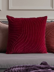 Voyage Pomegranate Waterfall Abstract Cushion - Image 1 of 4