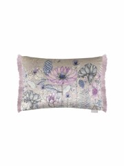 Voyage Violet Nesidora Floral Pom-Pom Cushion - Image 2 of 4