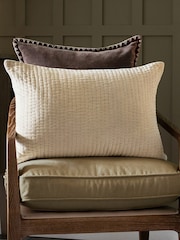 Voyage Quartz Cream 40 x 60cm Haze Velvet Cushion - Image 1 of 4