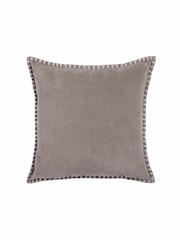 Voyage Lavender Stitch Plain Blanket Stitched Cushion - Image 2 of 4