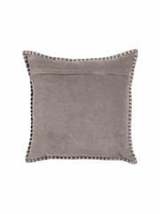 Voyage Lavender Stitch Plain Blanket Stitched Cushion - Image 3 of 4
