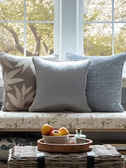 Voyage Mist Glaze Plain Piped Cord Cushion - Image 1 of 2