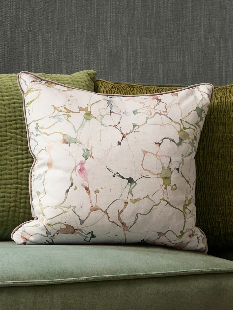Voyage Meadow Carrara Abstract Piped Cushion - Image 1 of 4