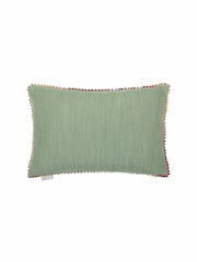 Voyage Linen Buttons And Ginger Animal Loop Edge Cushion - Image 3 of 4