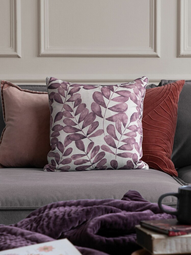 Voyage Dusk Rowan Floral Piped Cushion - Image 1 of 4