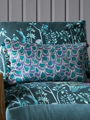 Voyage Emerald Nada Abstract Pom-Pom Cushion - Image 1 of 4