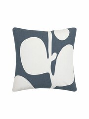 Voyage Bluebell Betel Floral 100% Cotton Cushion - Image 2 of 4