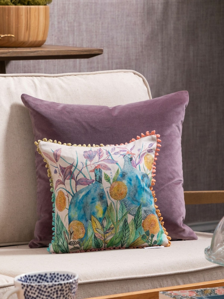 Voyage Linen Tilda and Faye Animal Loop Edge Cushion - Image 1 of 4