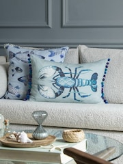Voyage Seafoam Gerroa Animal Loop Edge Cushion - Image 1 of 4