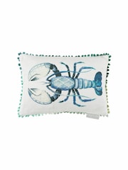Voyage Cobalt Gerroa Animal Loop Edge Cushion - Image 2 of 4