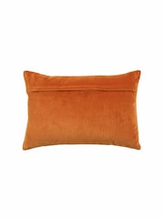 Voyage Sunset Orange 40 x 60cm Haze Velvet Cushion - Image 3 of 4