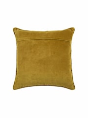 Voyage Mustard Herb Floral Piped Cushion - Image 3 of 4