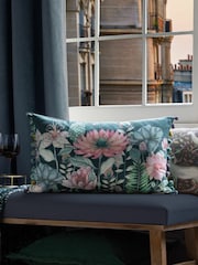 Voyage Emerald Nesidora Floral Pom-Pom Cushion - Image 1 of 4