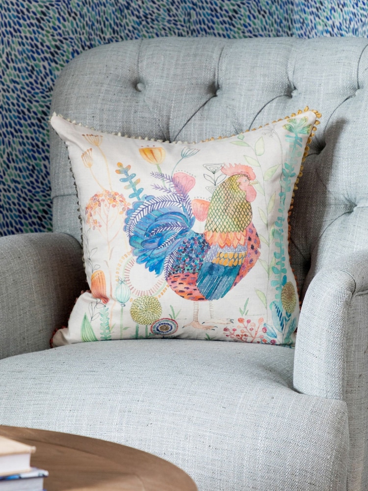 Voyage Linen Tobias Animal Loop Edge Cushion - Image 1 of 4