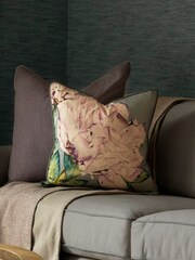 Voyage Linen Parcevall Lavender Floral Piped Cushion - Image 1 of 4