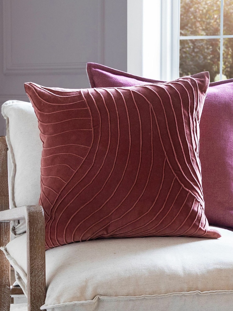 Voyage Persimmon Waterfall Abstract Cushion - Image 1 of 4