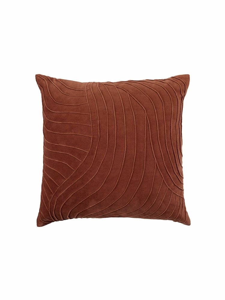 Voyage Persimmon Waterfall Abstract Cushion - Image 2 of 4