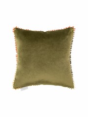 Voyage Ochre Goldfinch Animal Loop Edge Cushion - Image 3 of 4