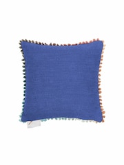 Voyage Linen Willow Woods Animal Loop Edge Cushion - Image 3 of 4