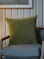 Voyage Sage Waterfall Abstract Cushion - Image 1 of 4