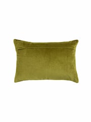 Voyage Olive Green 40 x 60cm Haze Velvet Cushion - Image 3 of 4