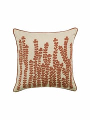 Voyage Persimmon Herb Floral Piped Cushion - Image 2 of 4