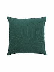 Voyage Teal Waterfall Abstract Cushion - Image 2 of 4
