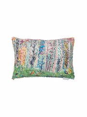 Voyage Dawn Whimsical Tale Animal Abstract Loop Edge Cushion - Image 2 of 4