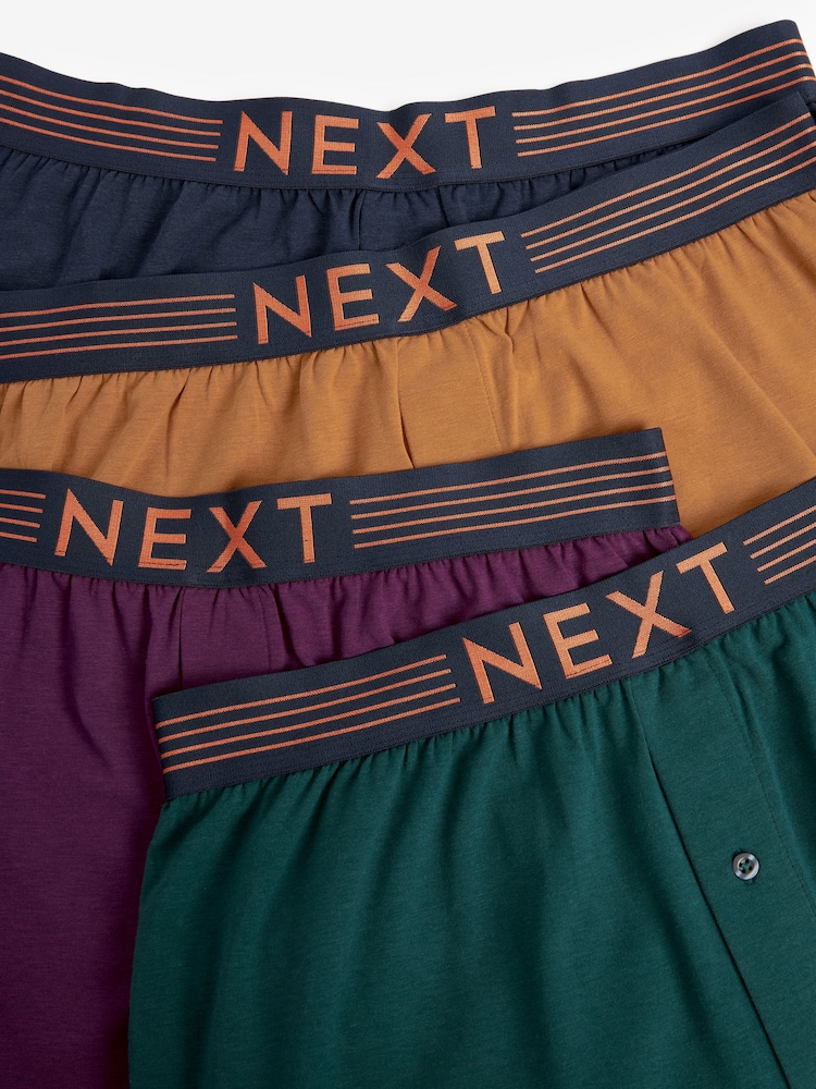Rich Purple/Bronze Signature Bamboo Boxers 4 Pack - Image 7 of 7