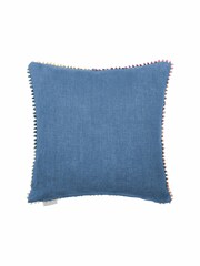 Voyage Linen Willow Woods Animal Loop Edge Cushion - Image 3 of 4