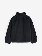 Black Borg Fleece Zip Through Jacket (3-16yrs) - Image 6 of 10