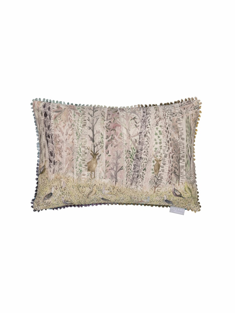 Voyage Willow Whimsical Tale Animal Abstract Loop Edge Cushion - Image 2 of 4