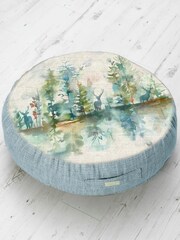 Voyage Multicoloured Wilderness Animal Floor Cushion - Image 1 of 2
