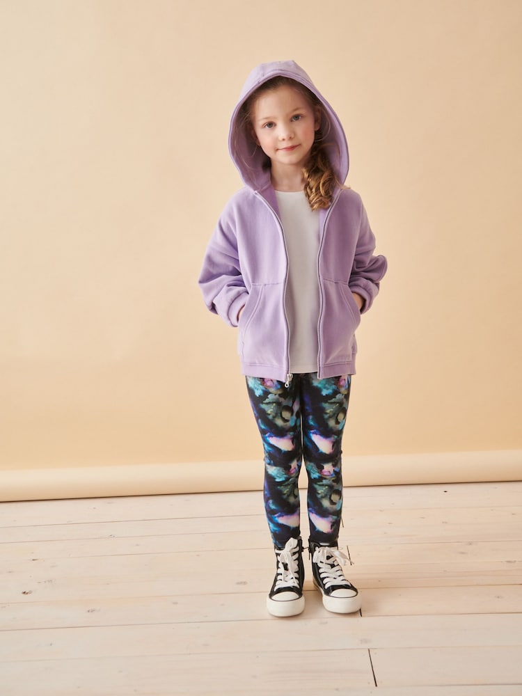 Flieder-Violett - Kapuzenjacke (3–16Jahre) - Bild 2 von 9
