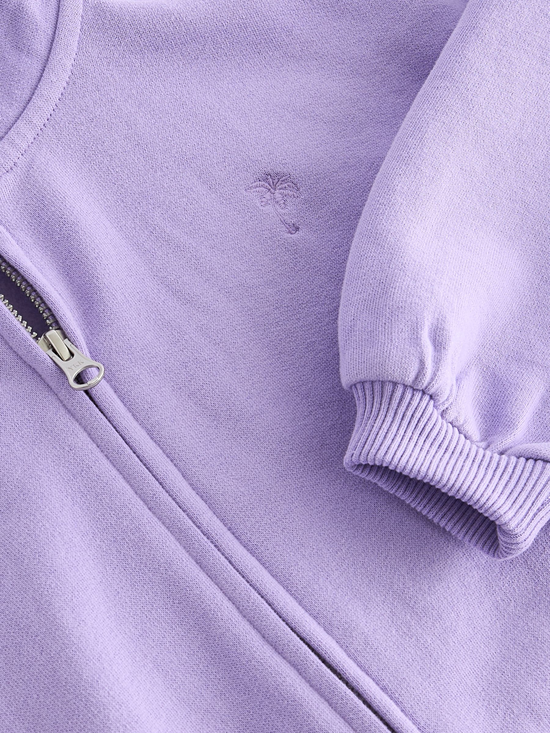 Buy Lilac Purple Zip Through Hoodie (3-16yrs) from Next Luxembourg