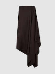 Reiss Robyn Wool-Blend Strapless Asymmetric Midi Dress - Imagen 2 de 8
