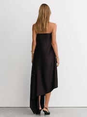 Reiss Robyn Wool-Blend Strapless Asymmetric Midi Dress - Imagen 6 de 8