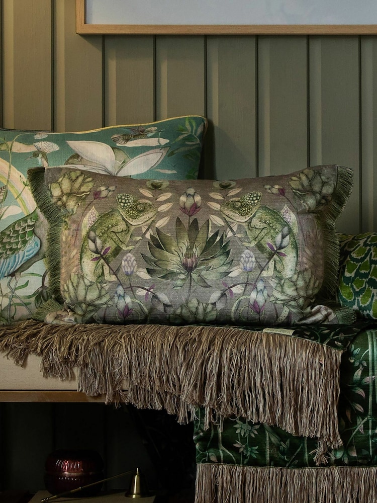 Voyage Mineral Osawi Animal Pom-Pom Cushion - Image 1 of 4
