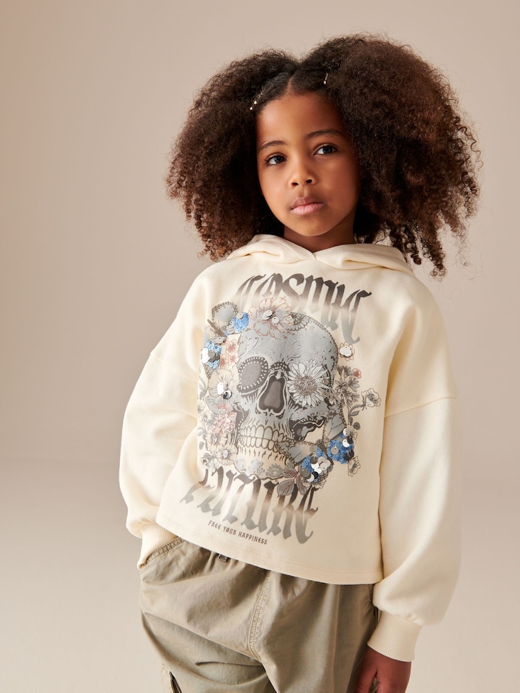 Ecru Hoodie (3-16yrs) - Image 1 of 3