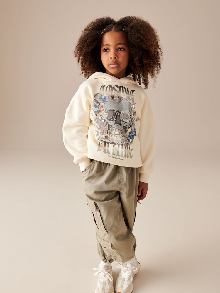 Ecru Hoodie (3-16yrs) - Image 2 of 3