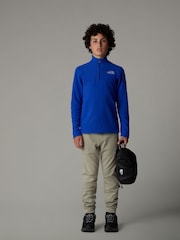 The North Face Blue T-Shirt Glacier 1/4 Zip Fleece - Image 1 of 4
