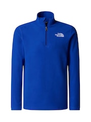 The North Face Blue T-Shirt Glacier 1/4 Zip Fleece - Image 3 of 4