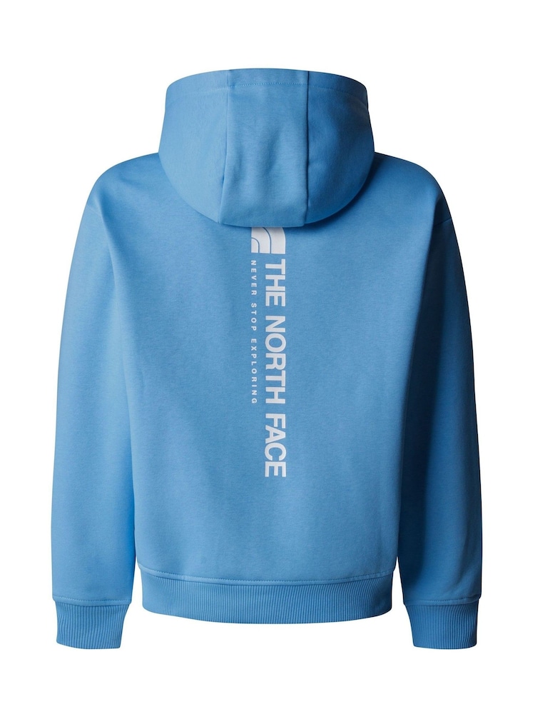 The North Face Blue Girls Vertical Line Hoodie - Image 5 of 5