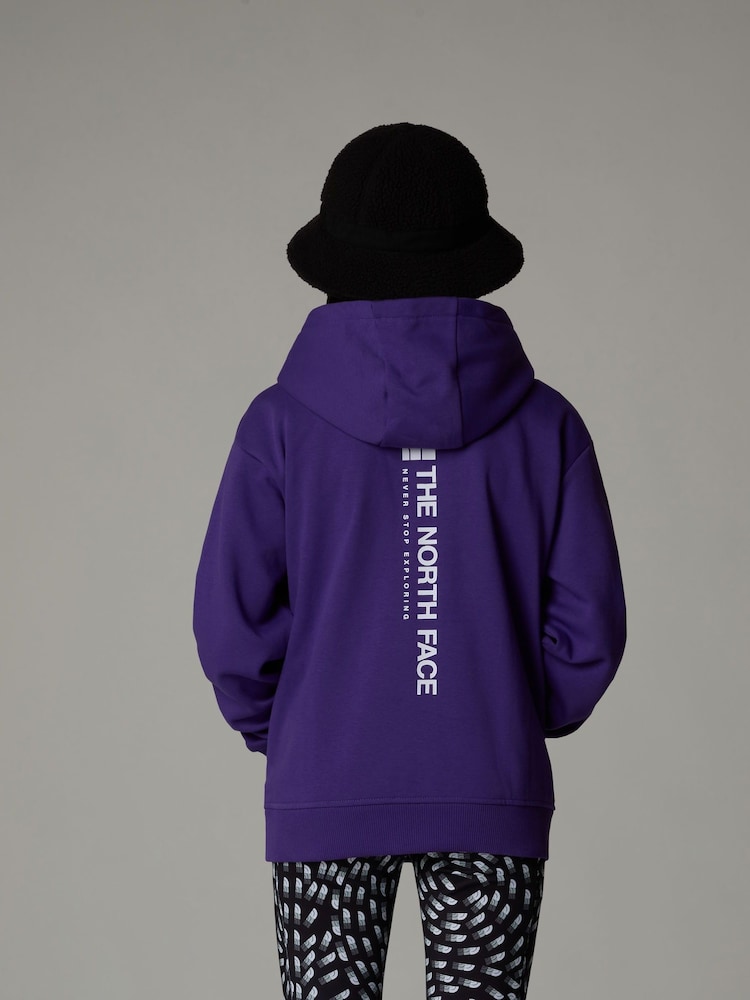 The North Face Purple Girls Vertical Line Hoodie - Image 2 of 3