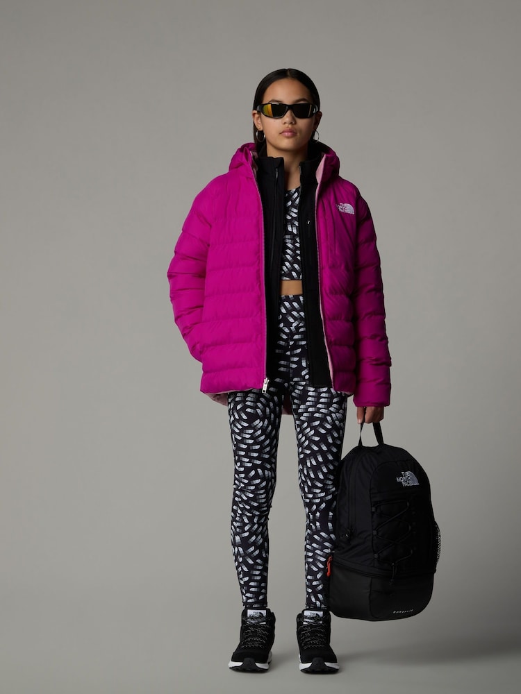 The North Face Purple Girls Reversible Perrito Hooded Jacket - Image 2 of 4