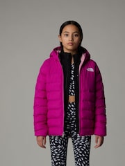 The North Face Purple Girls Reversible Perrito Hooded Jacket - Image 4 of 4