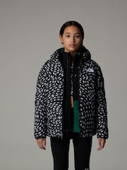 The North Face Black Girls Reversible Perrito Hooded Jacket - Image 3 of 7