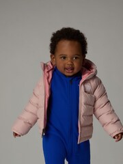 The North Face Pink Baby Reversible Perrito Hooded Jacket - Image 3 of 4